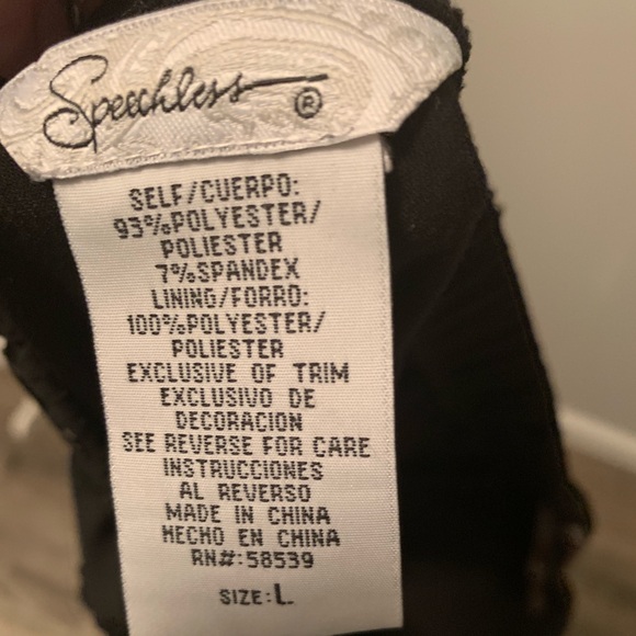 Black Dress with sparkles Sz L - Picture 5 of 6